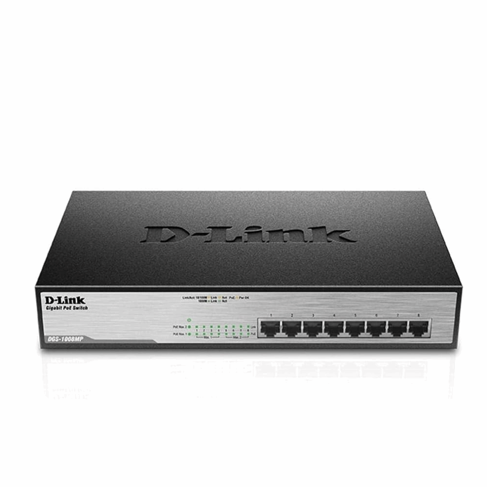 Switch D-Link DGS-1008MP 8-Port Desktop Gigabit Max PoE Switch