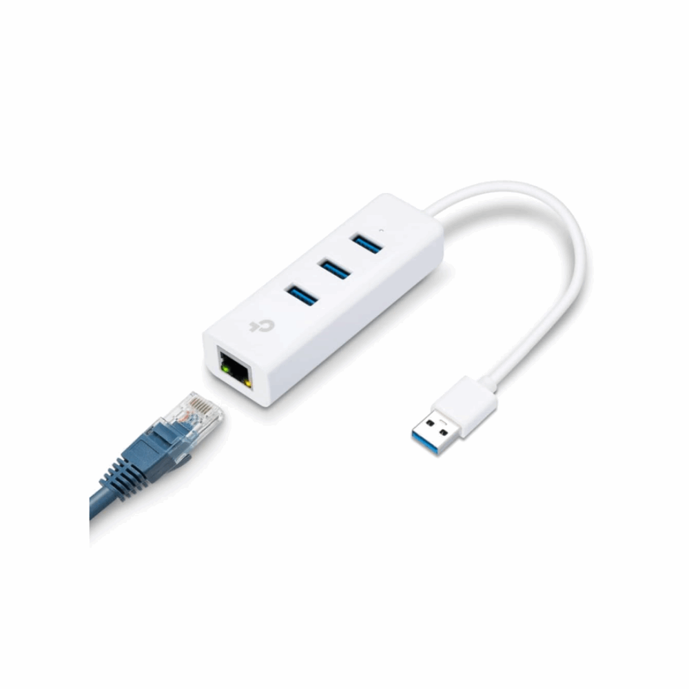 USB Adapter tp-link UE330 3.0 3-port Hub Gigabit Ethernet Adapter